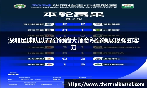 深圳足球队以77分领跑大师赛积分榜展现强劲实力