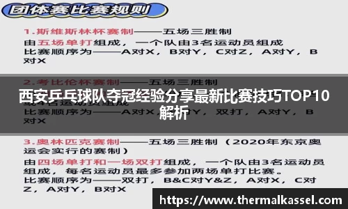 西安乒乓球队夺冠经验分享最新比赛技巧TOP10解析
